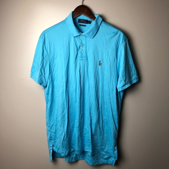 Polo Ralph Lauren Other - Polo Ralph Lauren Prima Soft Touch Blue Polo Large